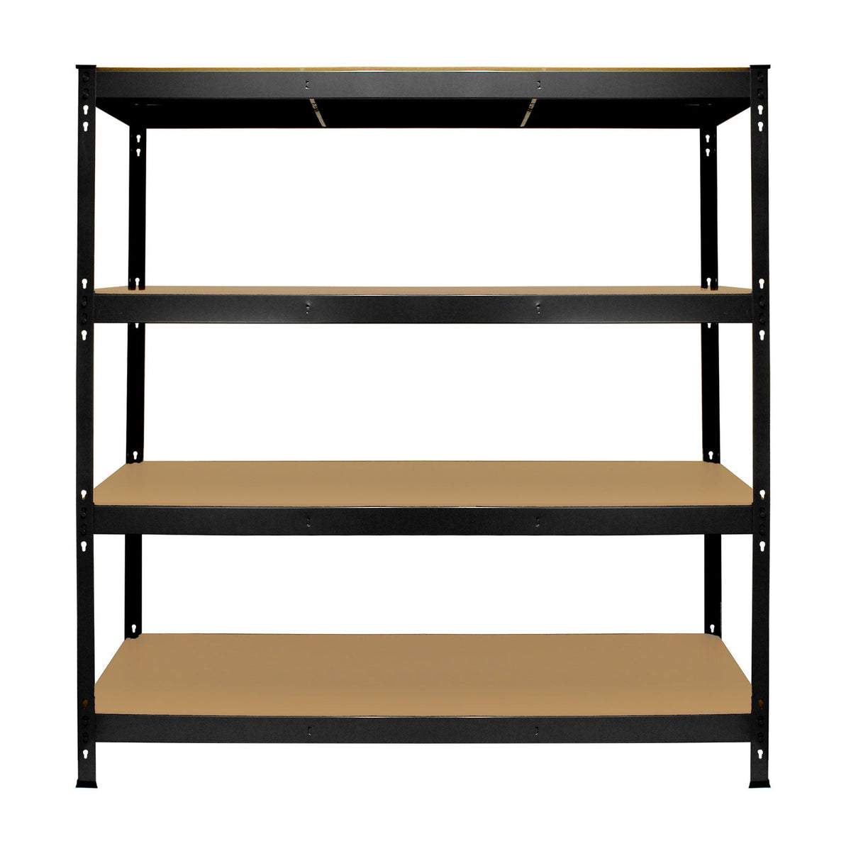 Monster Racking Q-Rax Heavy-Duty Storage Shelving Unit, 160 cm W x 60 cm D, Black