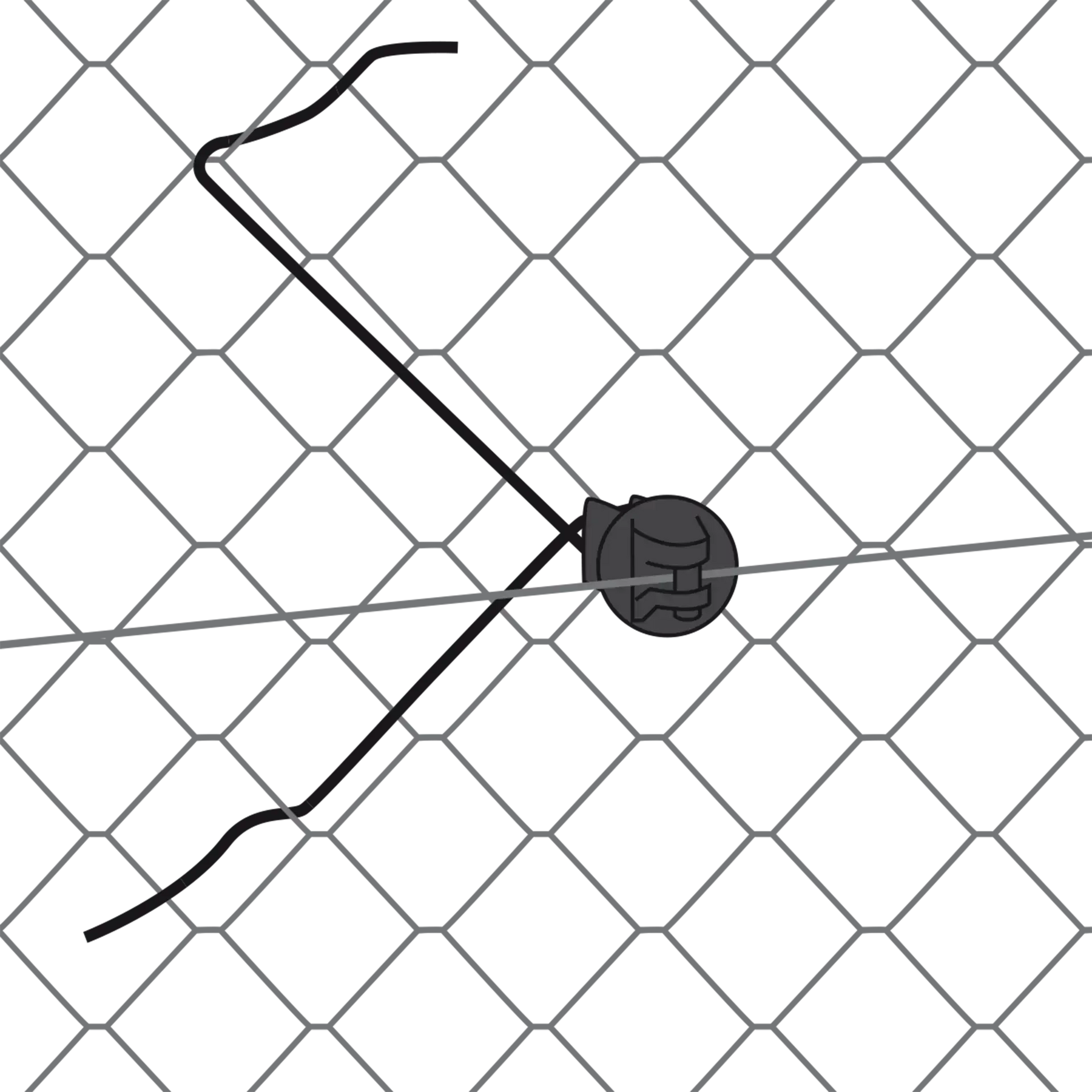 Gallagher Distance insulator (mesh, 32cm, pack of 25)