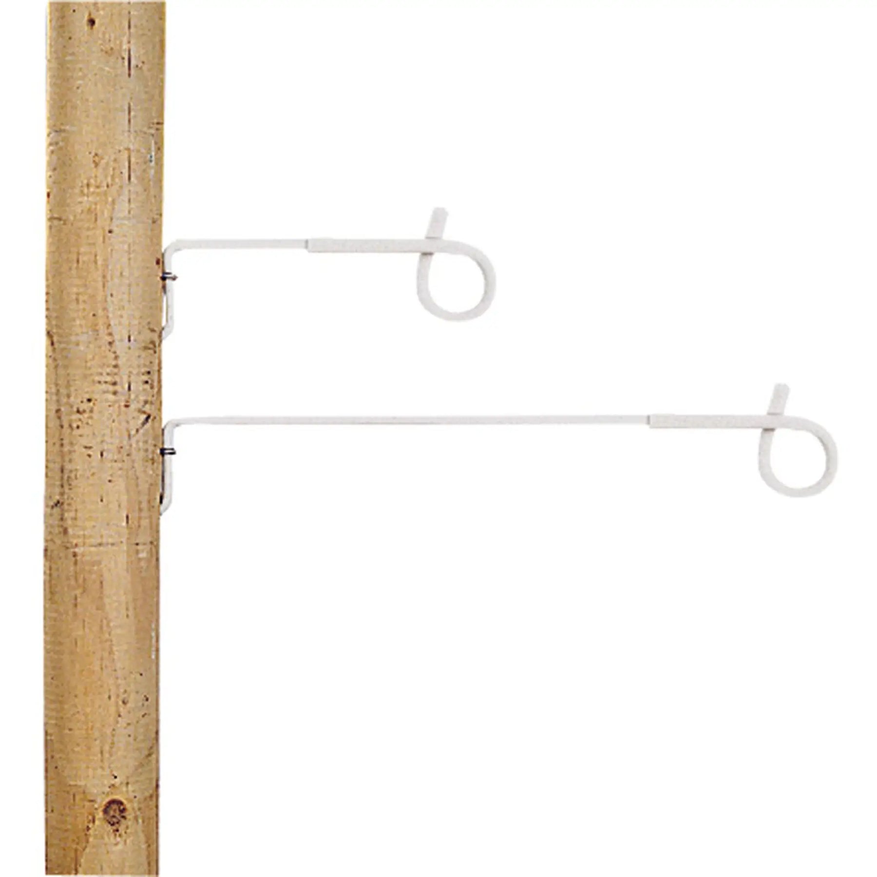 Gallagher Distance insulator, pigtail (pigtail offset) (white, 40cm, pack of 10)