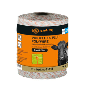 Gallagher Vidoflex 9 TurboLine Plus (white, 200 metres)