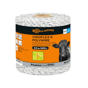 Gallagher Vidoflex 6 Powerline (white, 400 metres)