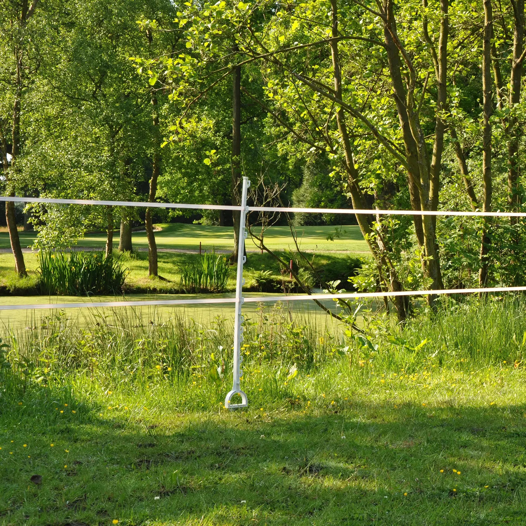 Gallagher Duopack Horse post with stirrup foot 1,55m White (2 x 5)