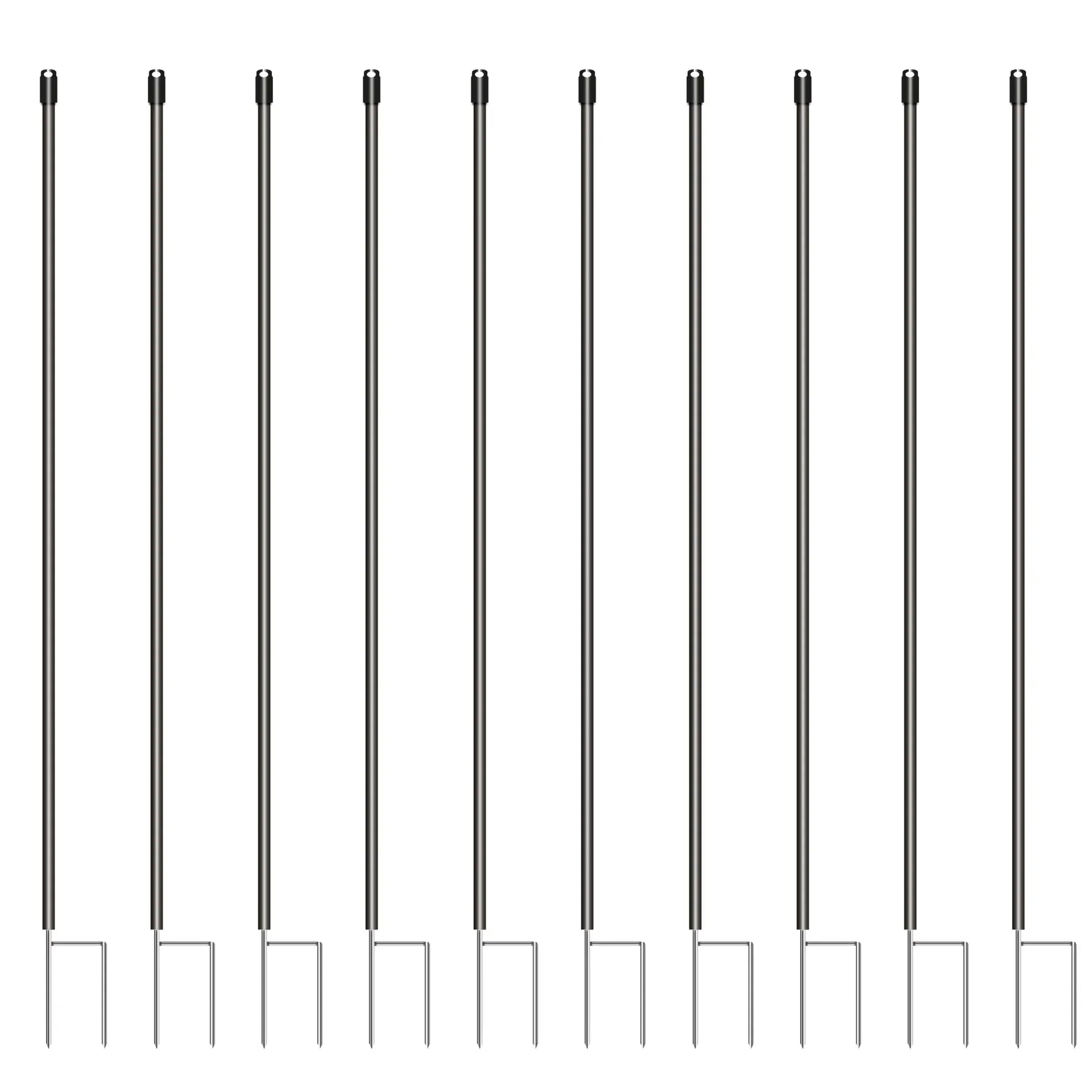 Gallagher Deer post, plastic (black, ø19mm - 1.70 metres, pack of 10)
