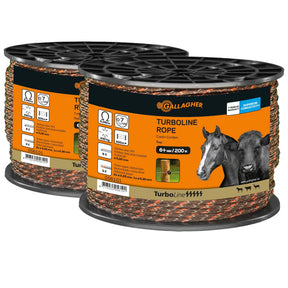 Gallagher Duopack Turbo Braid Rope (2x 200 meter, terra)