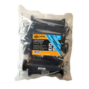 Gallagher Gate grip (black, with N-hook) Compression gate handle (10)