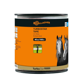 Gallagher Gallagher electric fence tape TurboStar 40 mm wide (100m) White