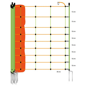 Gallagher Combo net for sheep, double pin, 90cm, 50m
