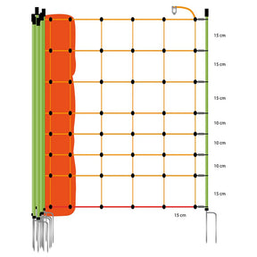 Gallagher Sheep net, reinforced, double pin, 90cm, 50m