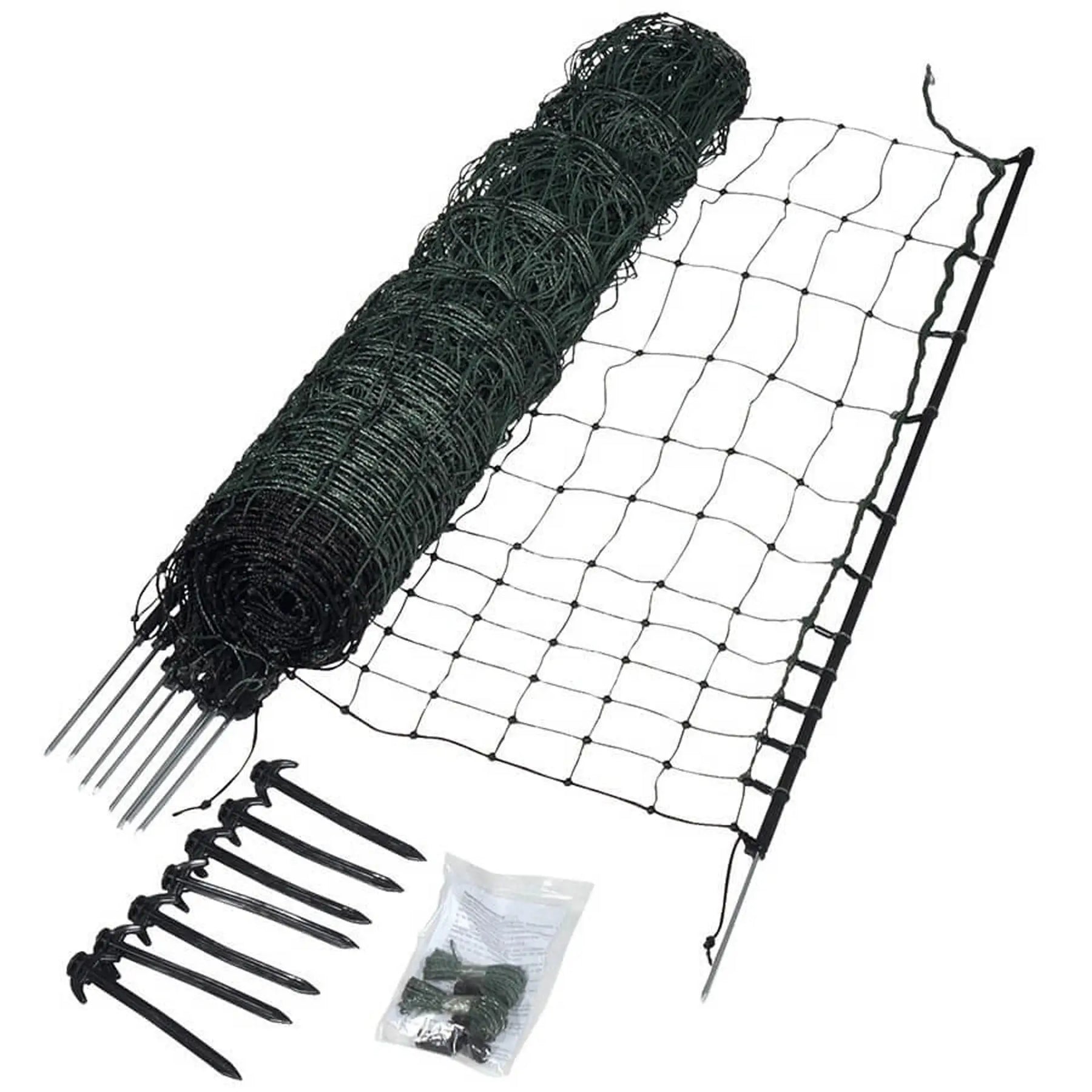 Gallagher Poultry netting, green, single pin, 112cm, 25m
