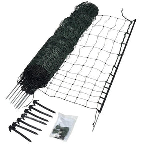 Gallagher Poultry netting, green, single pin, 112cm, 25m