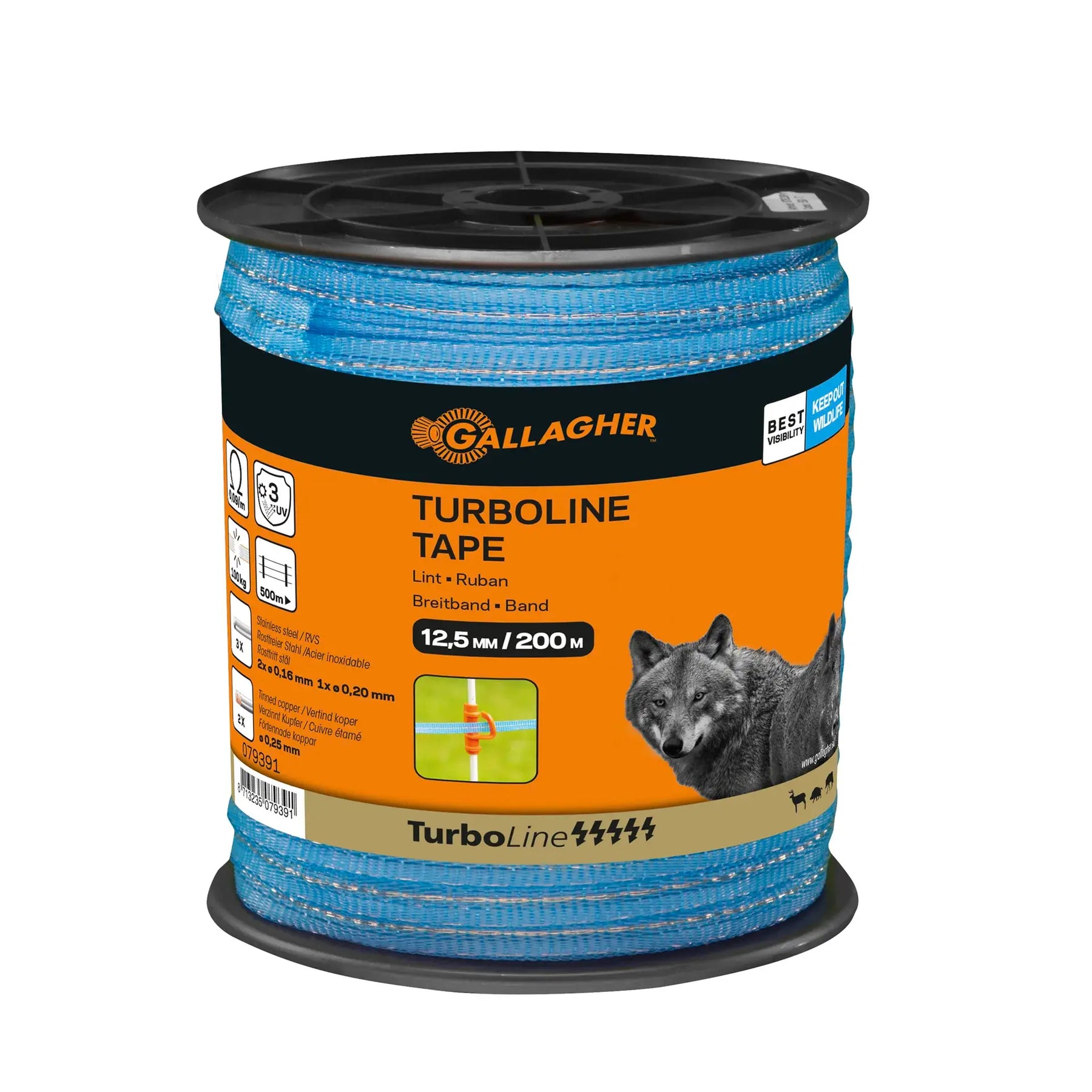 Gallagher TurboLine tape 12,5mm Blue 200m