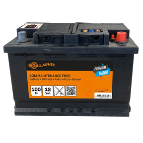 Gallagher Battery 12V/100Ah Premium Turbo AGM - 353x175x190