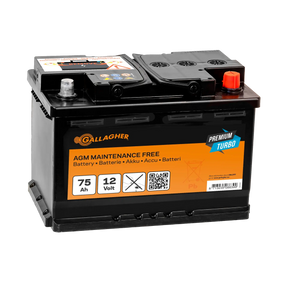 Gallagher Battery 12V/75Ah Premium Turbo AGM - 278x175x190
