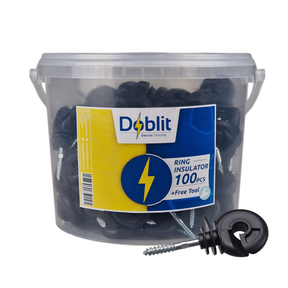 Doblit Ring Insulator Bucket for Timber Posts w/ Tool