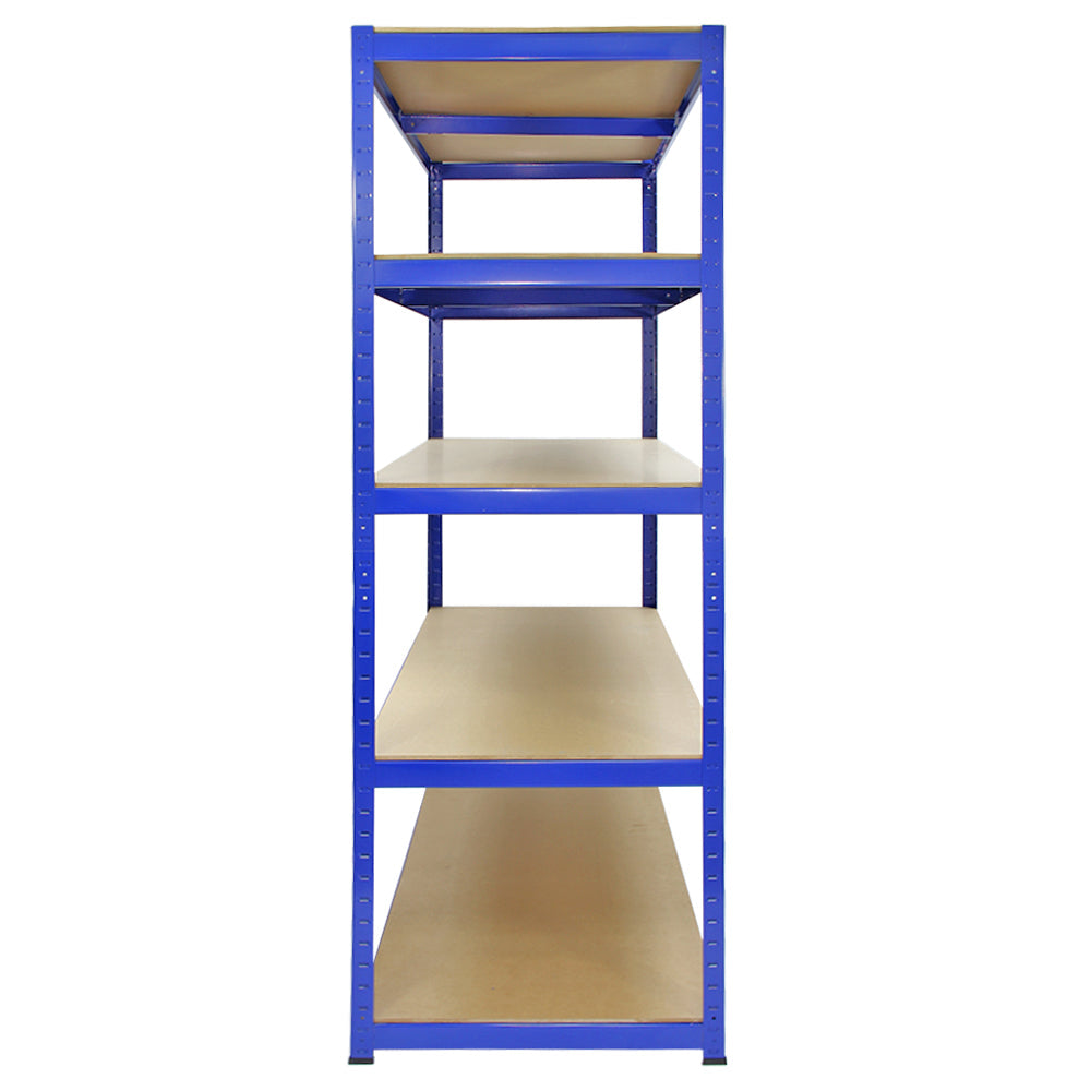Monster Racking T-Rax Heavy-Duty Storage Shelves, Blue, 120 cm W x 60 cm D, Set of 9