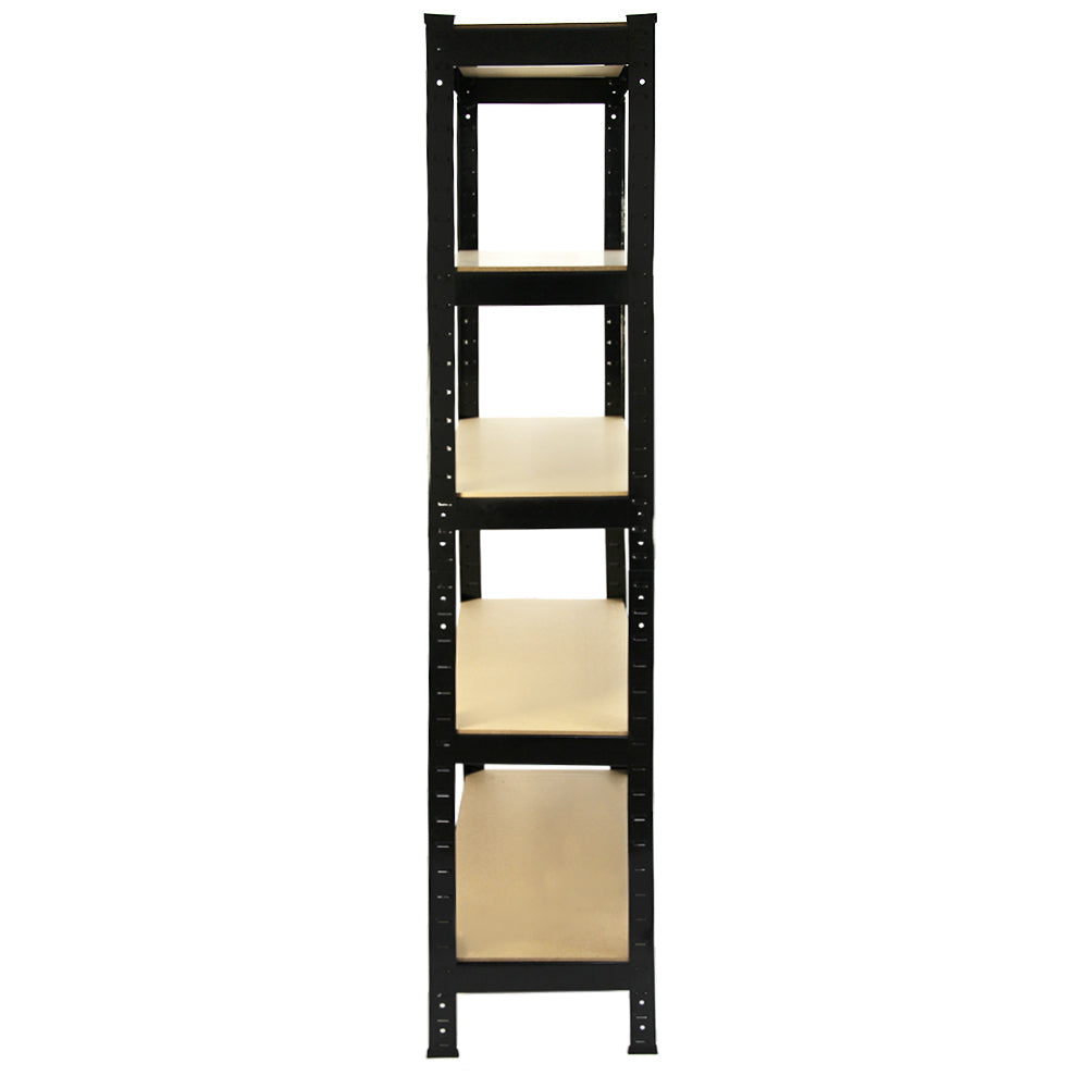 Monster Racking T-Rax Heavy-Duty Shelving Units, Black, 75 cm W x 30 cm D, Set of 2