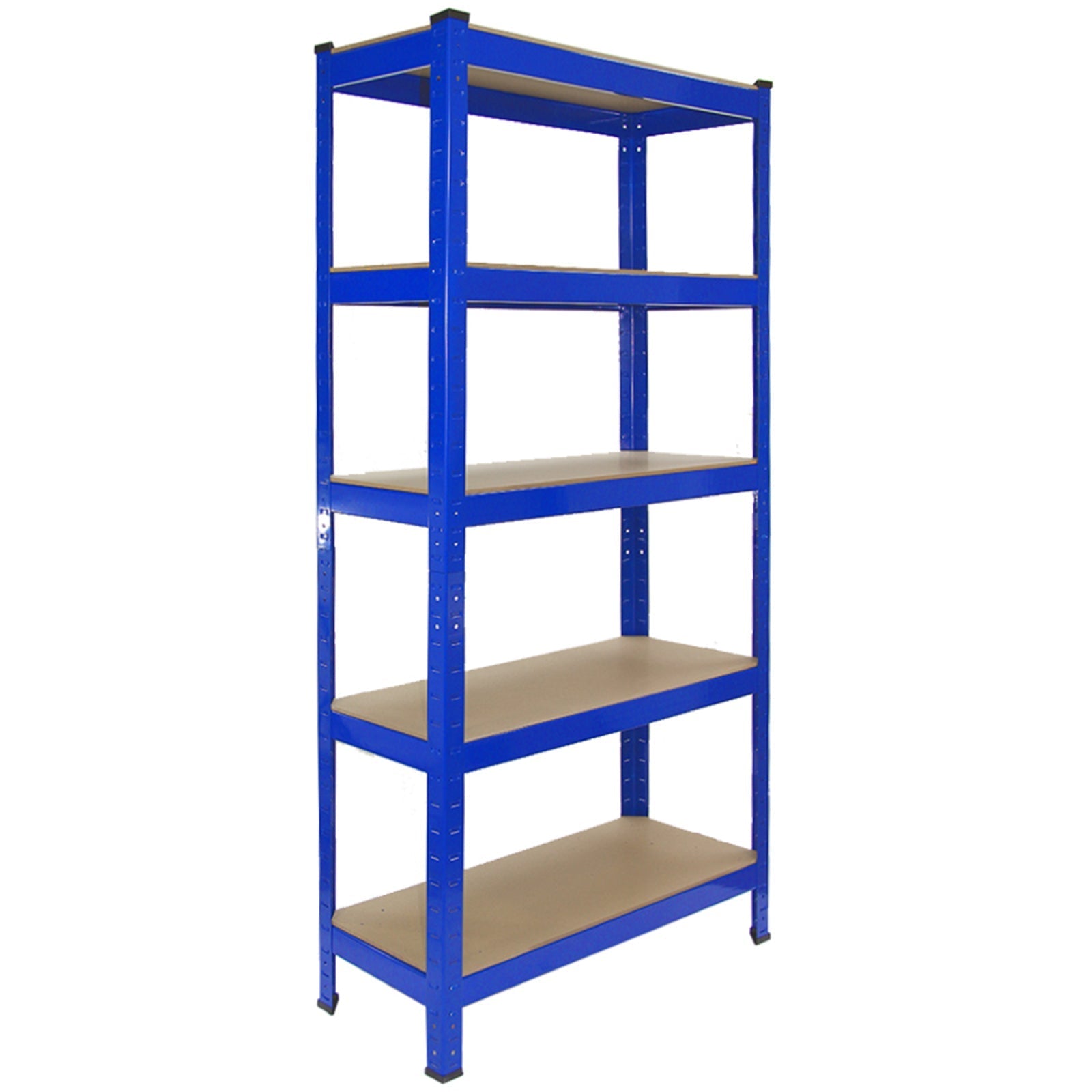 Monster Racking T-Rax Heavy-Duty Shelving Units – Blue, 75 cm W x 30 cm D – Set of 2