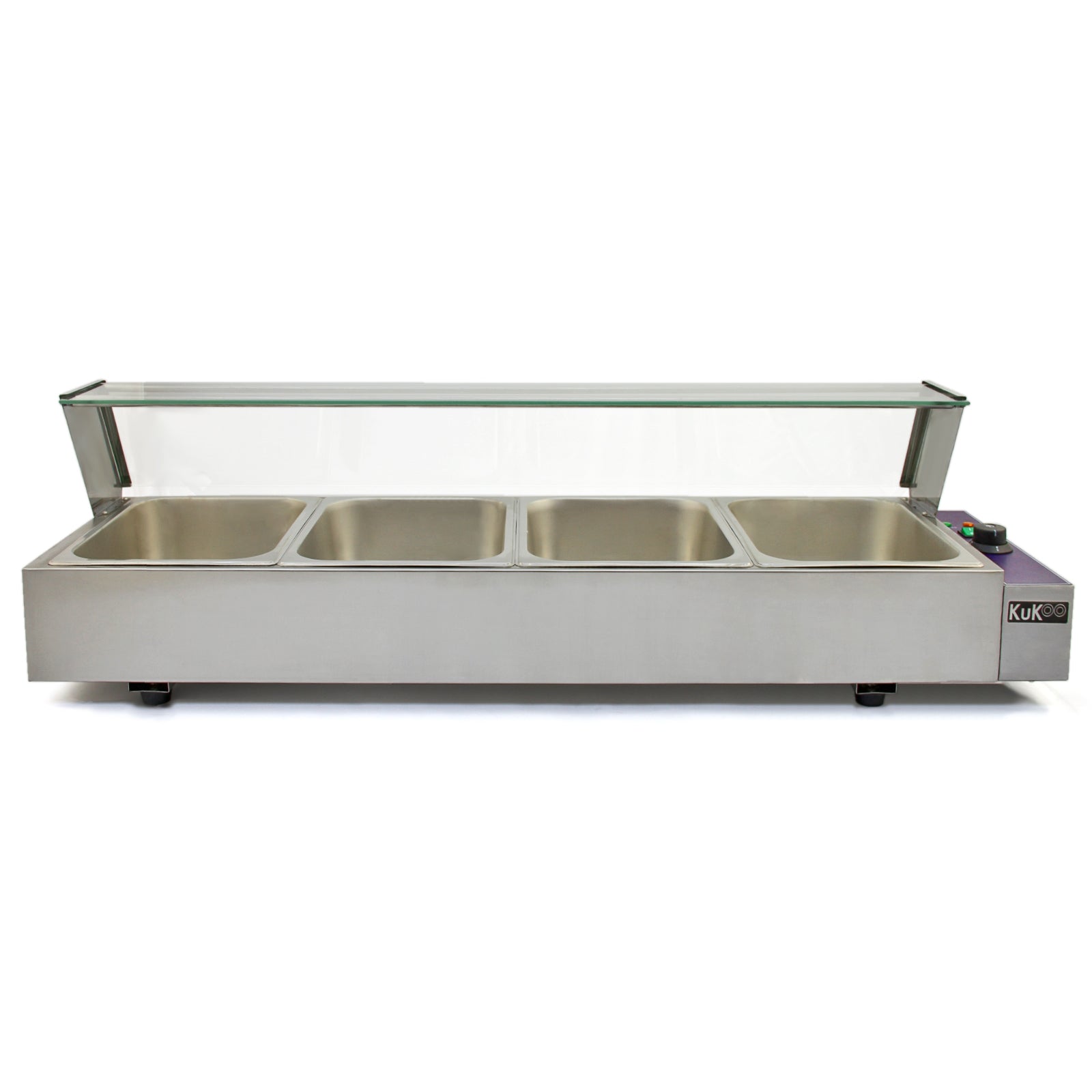 KuKoo 4-Pan Wet-Well Bain Marie - Commercial Kitchen Equipment