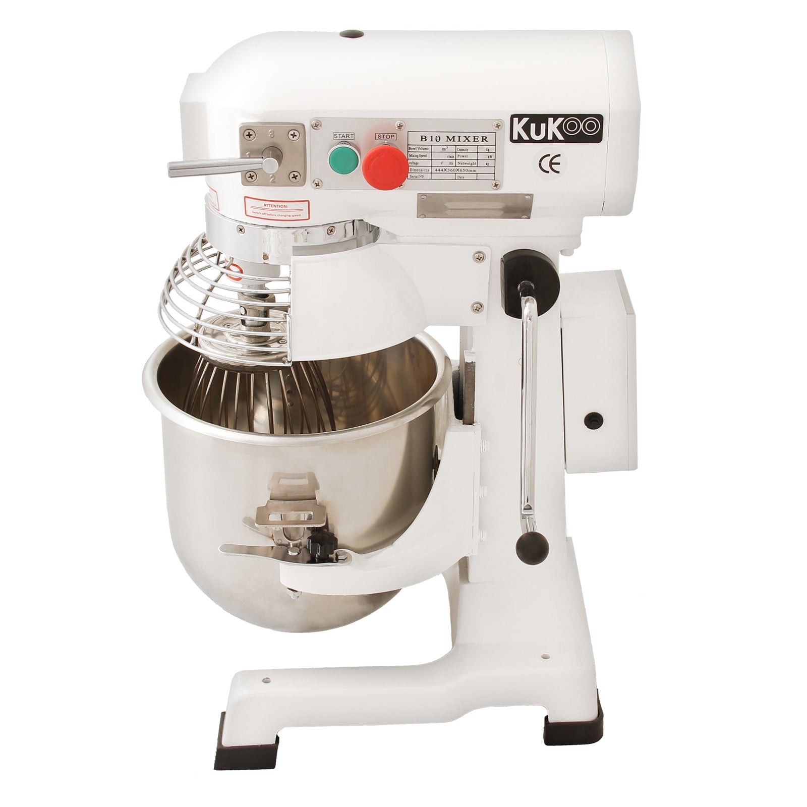 10L Commercial Planetary Mixer / Spiral Dough Mixer