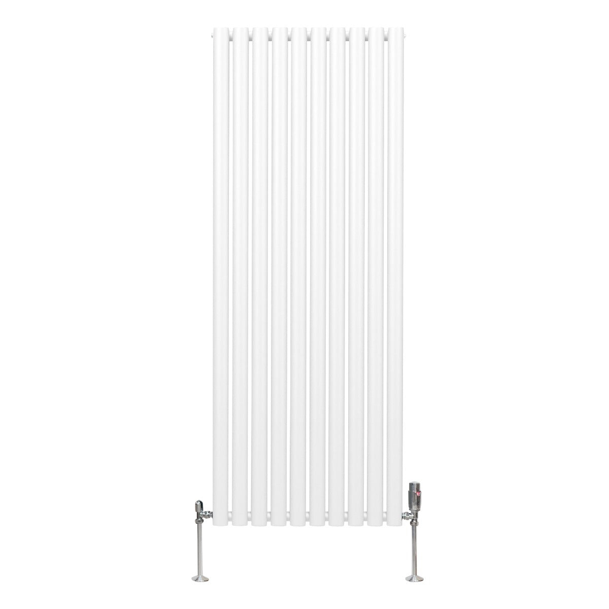 Oval Column Radiator with Valves - 1600mm x 600mm - White