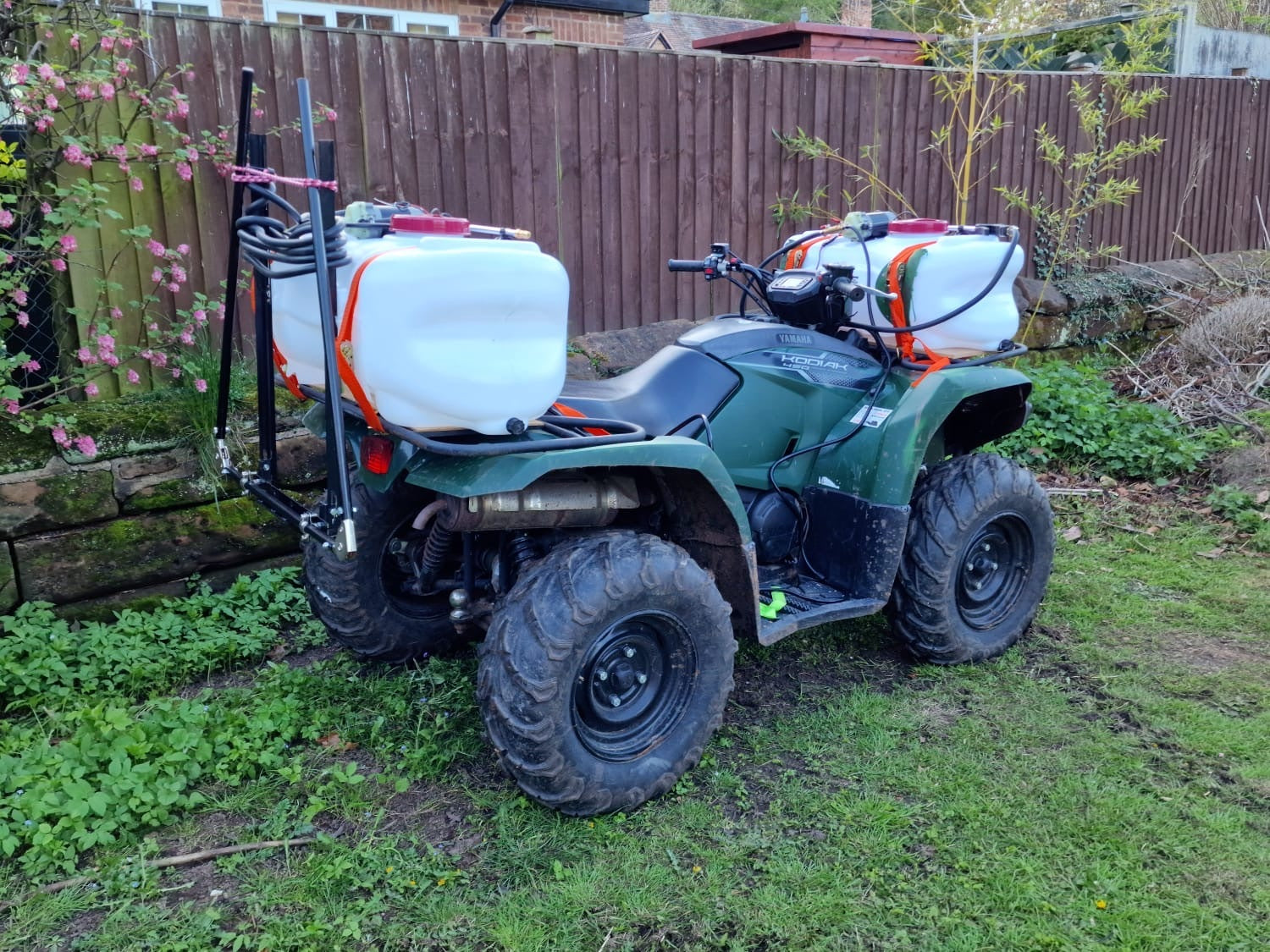 12v ATV Sprayer 60L w/ Folding 2.6m Boom & 5m Hand Lance