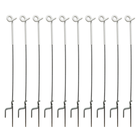 Pigtail Post 105cm 6mm Round Steel Post Heavy Duty (10x Pack)