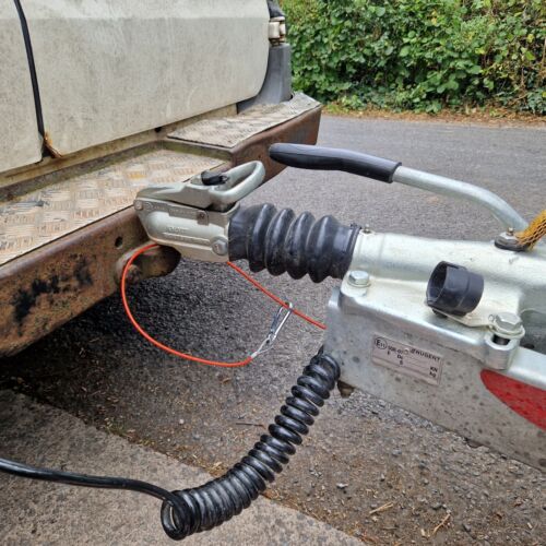 Caravan Trailer Break Away Cable 1m Emergency Brake Cord Towing Safety Coupling