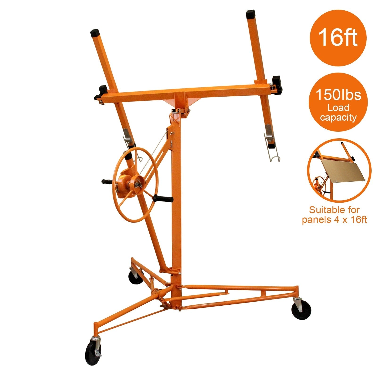 Drywall and Plasterboard Lifter Hoist – 16 ft Reach