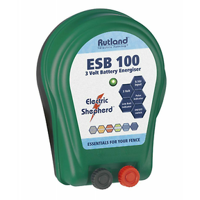 Rutland ESB100 3v 0.1J 0.8km Fence Energiser 3yr Warranty