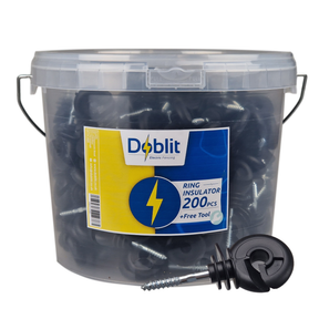 Doblit Ring Insulator Bucket for Timber Posts w/ Tool