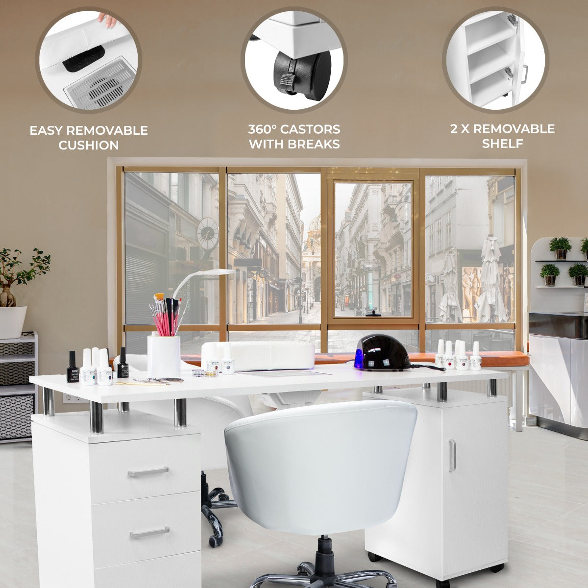 Professional Manicure Table for Nail Salons