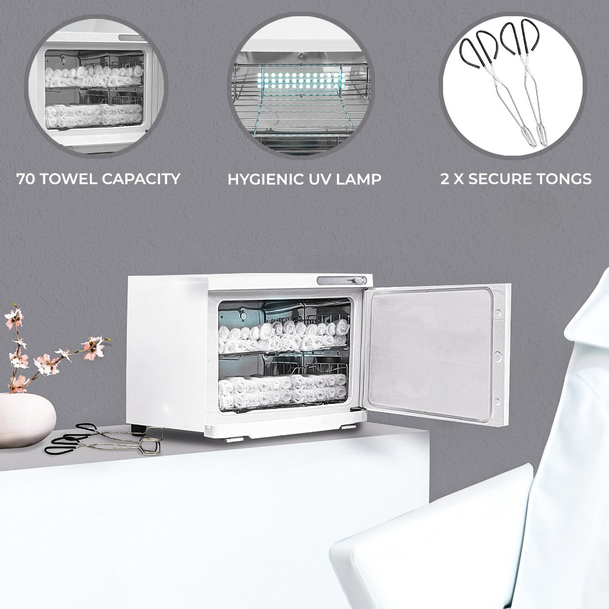 White Electric Towel Warmer
