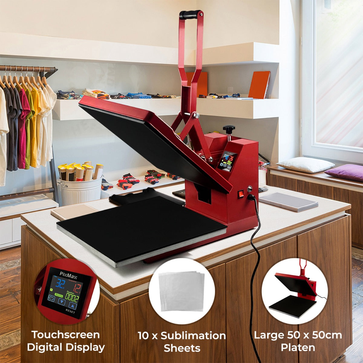 Clamshell Heat Press 50 x 50 cm