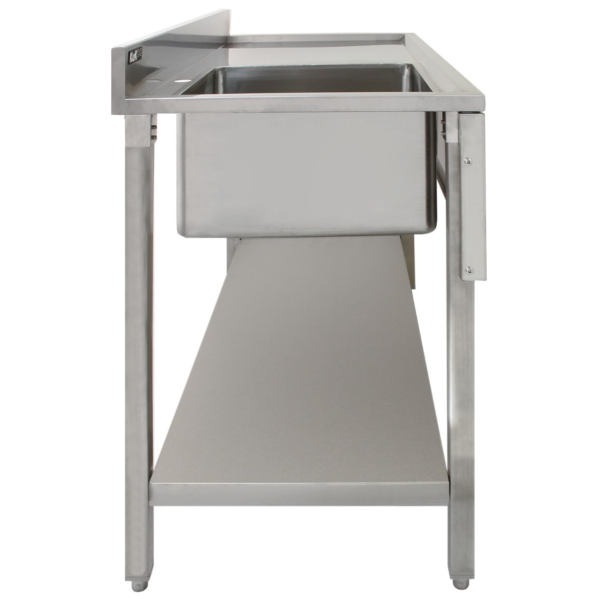 KuKoo Stainless Steel Catering Sink with Right-Hand Drainboard