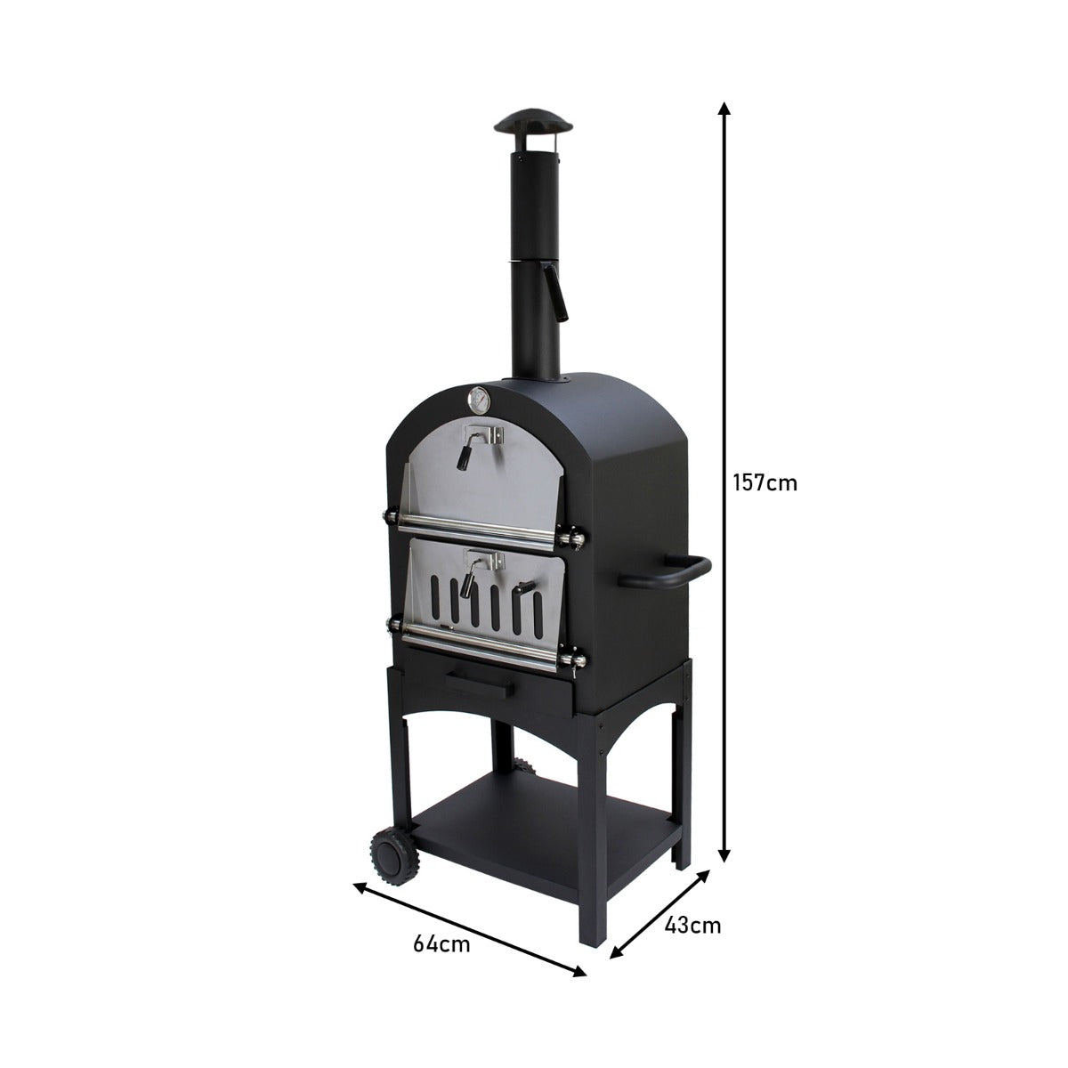 Outdoor Pizza Oven with Peel and Union Jack Bunting