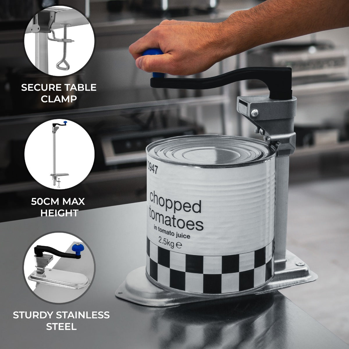 KuKoo Heavy-Duty Commercial Tin Can Opener