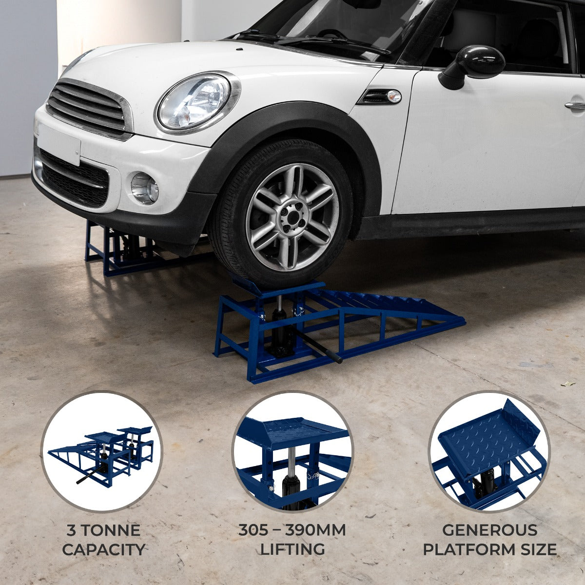 Hydraulic Car Ramps - 3-Tonne Capacity