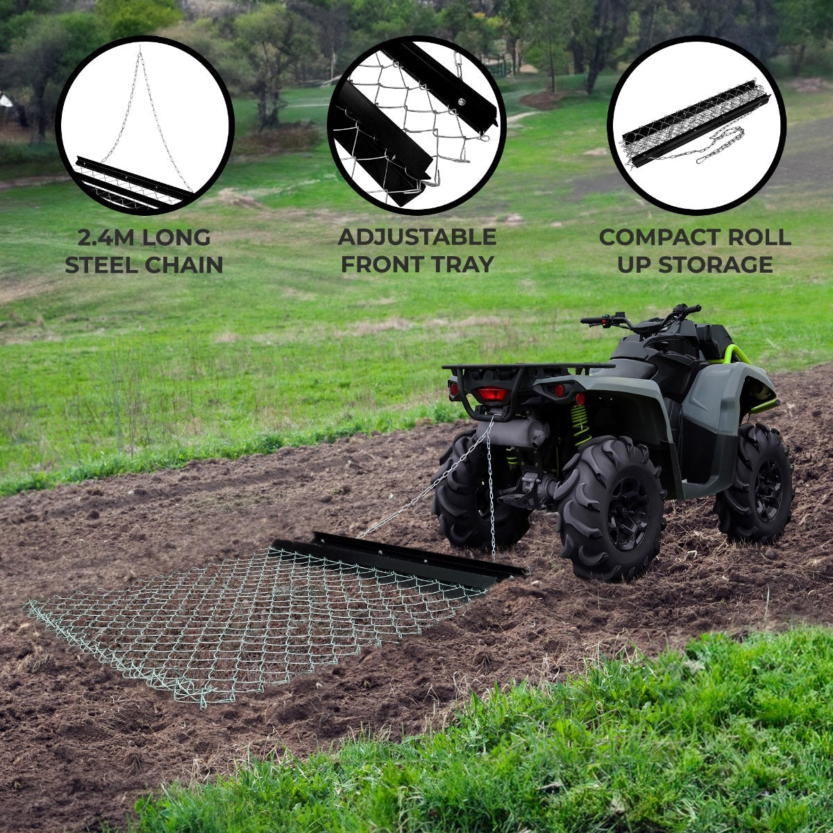 Chain Drag Harrow – 1.5 m x 1.2 m