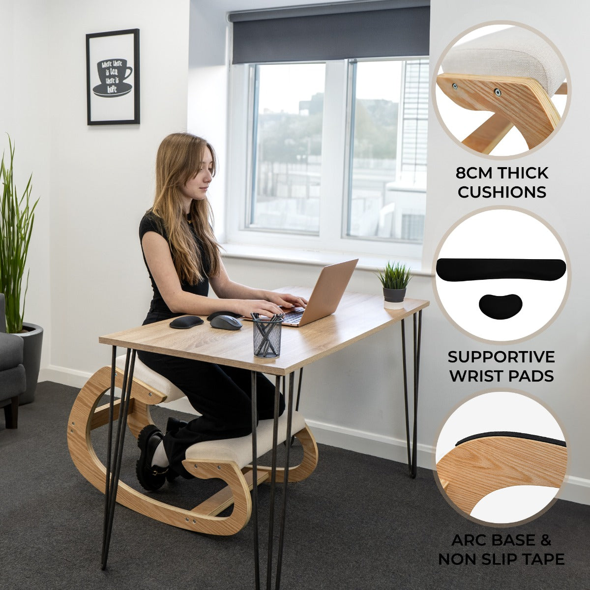 Ergonomic Kneeling Chair for Posture Support