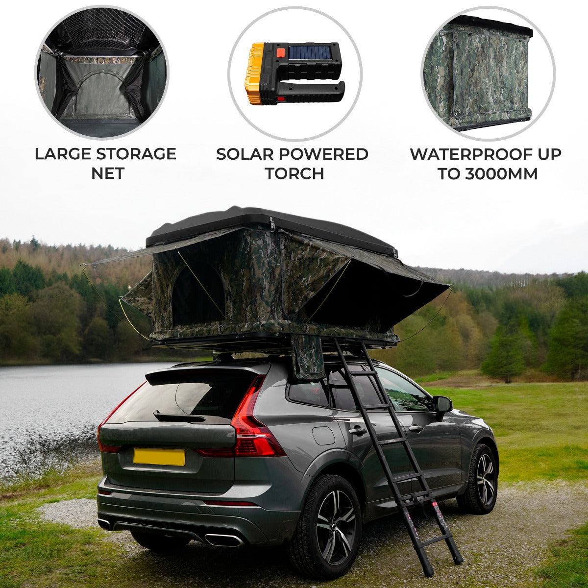 Camouflage Car Roof Tent