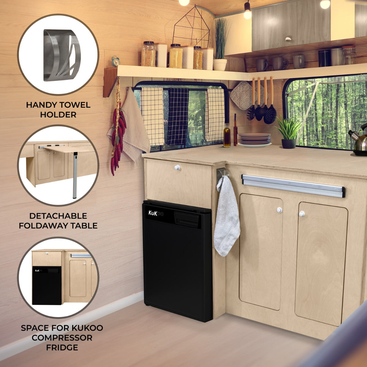 Camper Kitchen Pod for Right-Hand Drive Vehicles (RHD)