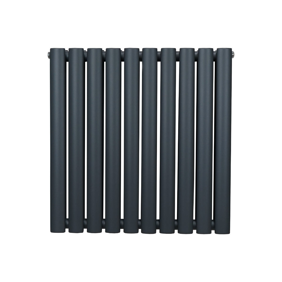 Oval Column Radiator 600 x 600 mm - Anthracite Grey