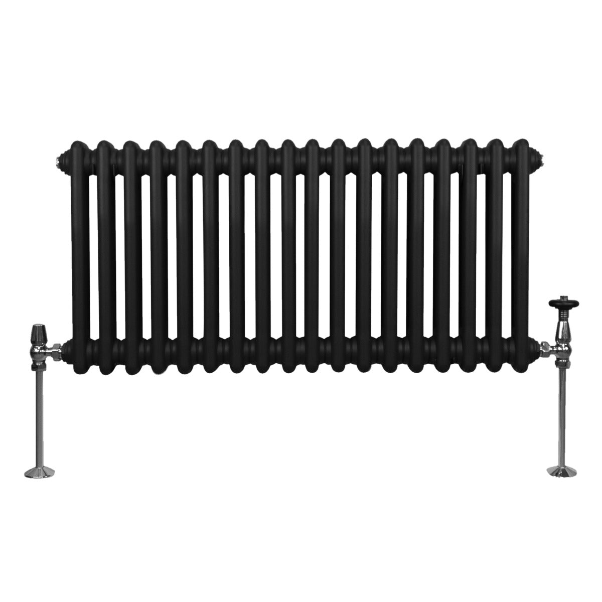 Traditional 2-Column Radiator, 300 x 832 mm, Black