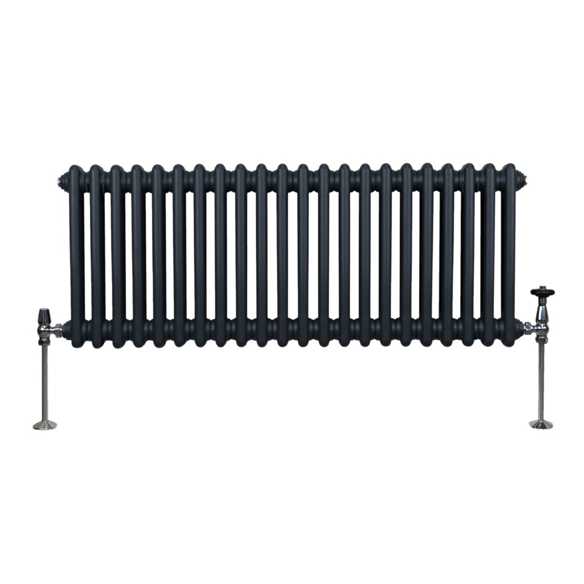 Traditional 2-Column Radiator, 300 x 1012 mm, Anthracite Grey