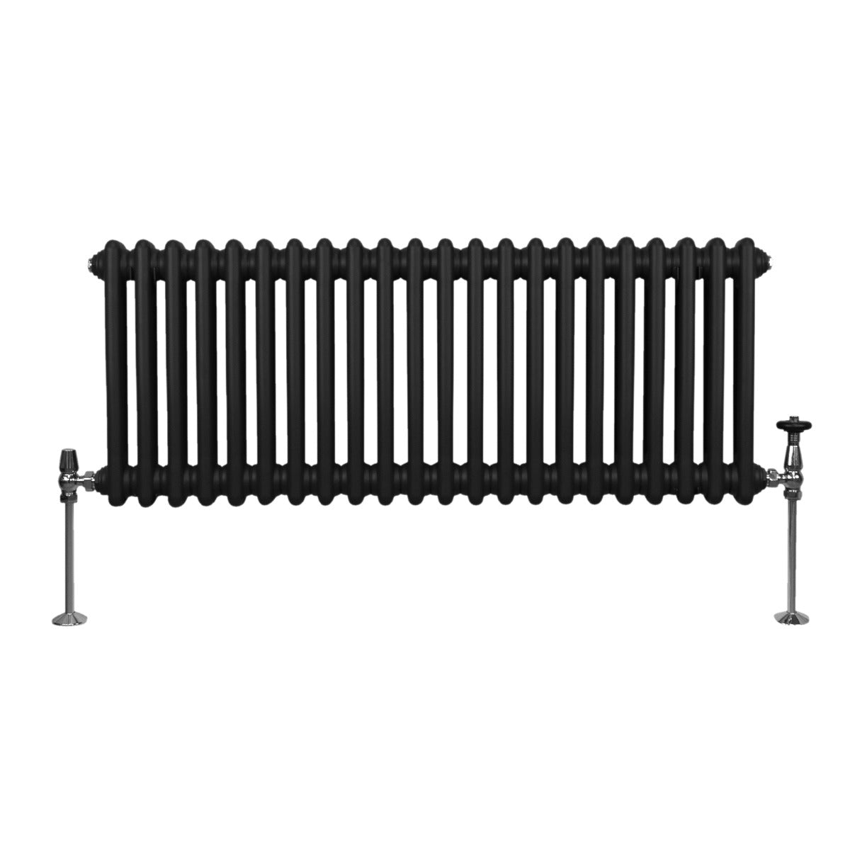 Traditional Two-Column Radiator 300 x 1012 mm Black