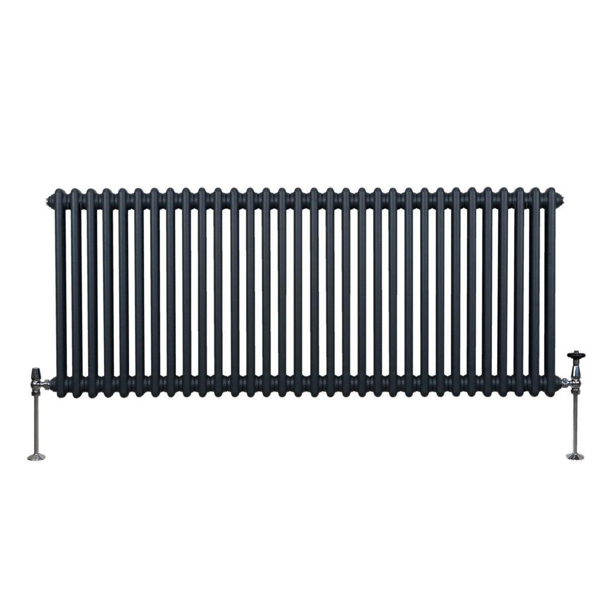 Traditional 2-Column Radiator, 600 mm x 1462 mm, Anthracite Grey