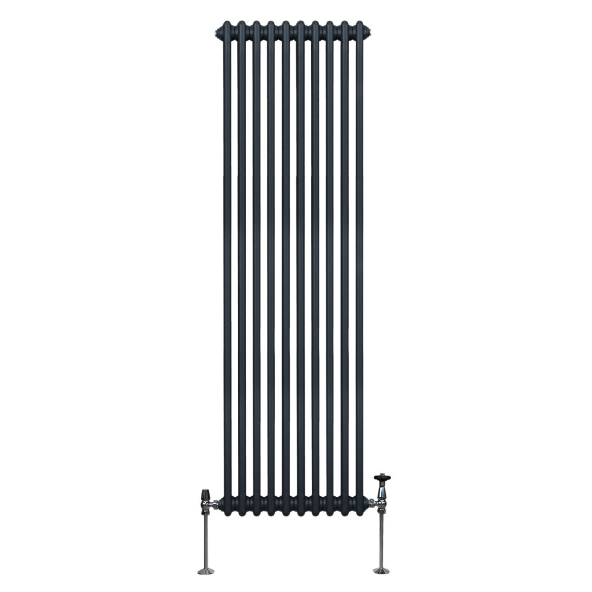 Traditional Two-Column Radiator 1800 x 472 mm - Anthracite Grey