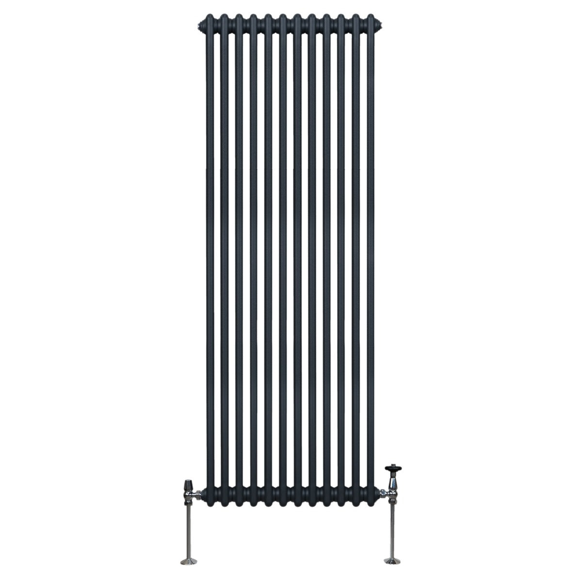 Traditional 2-Column Radiator, 1800 x 562 mm, Anthracite Grey