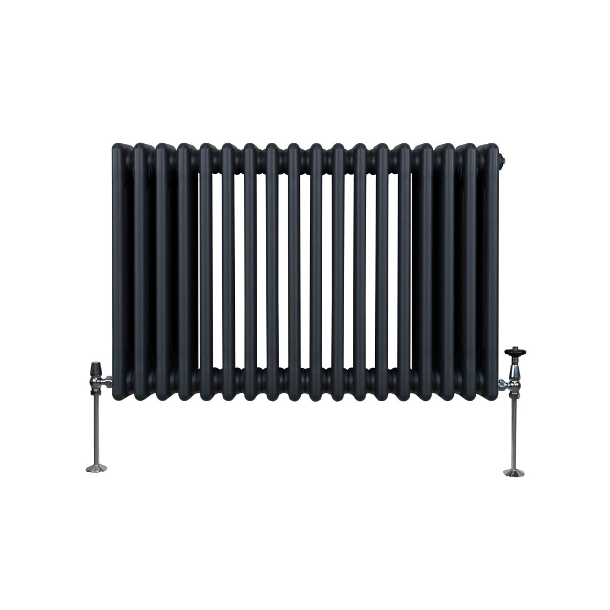 Traditional 3-Column Radiator - 600 x 832 mm - Anthracite Grey