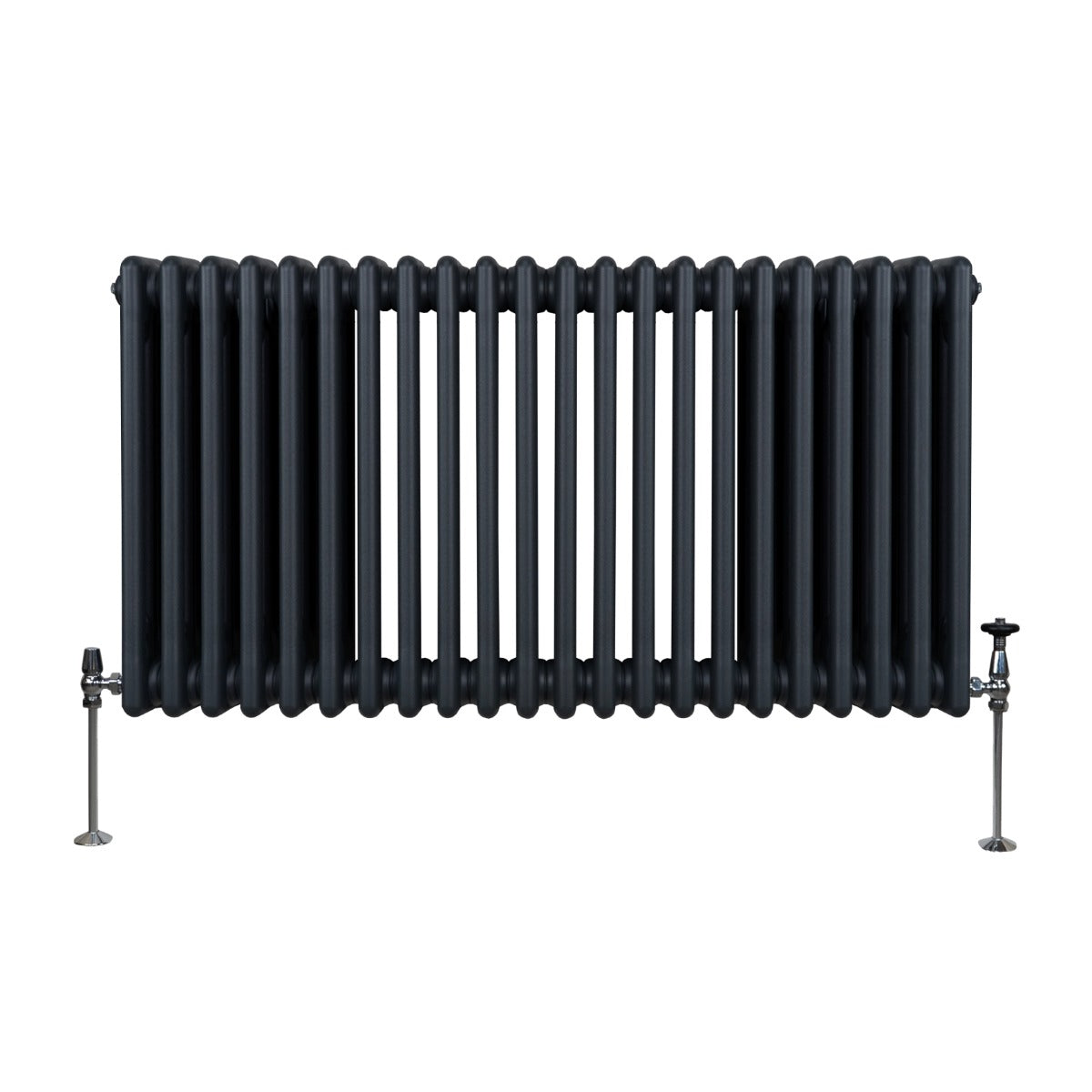 Traditional 3-Column Radiator, 600 x 1012 mm, Anthracite Grey